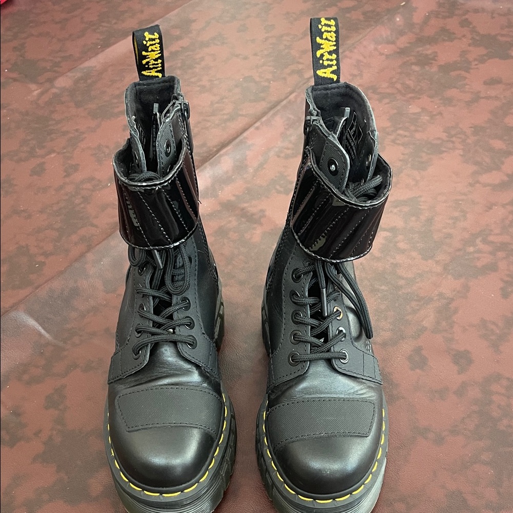Dr. Martens Black Leather Combat Boots women size 5